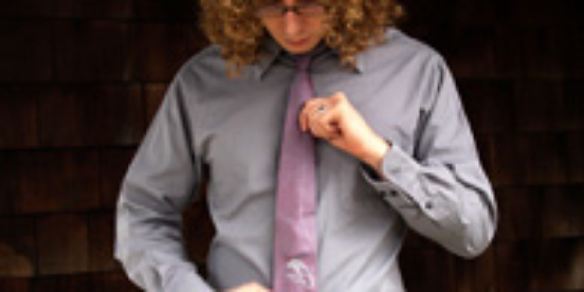 Custom Men’s Neckties with Sign Language Monograms