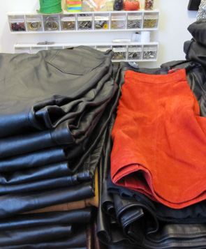 Leather garments to be recycled into Megan Leone Handbags