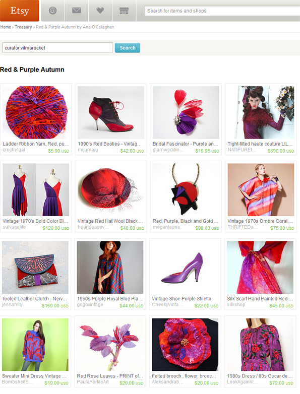 Beautiful Etsy Treasury featuring Megan Leone Abstract Necklace