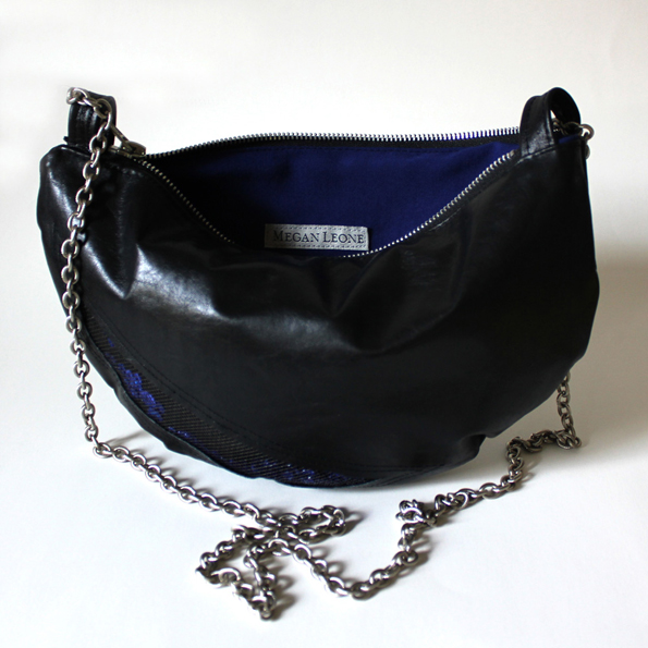 Megan Leone Luna Mini Re-purposed Leather Handbag